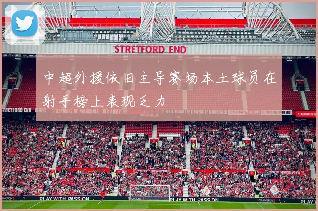 中超外援依旧主导赛场本土球员在射手榜上表现乏力